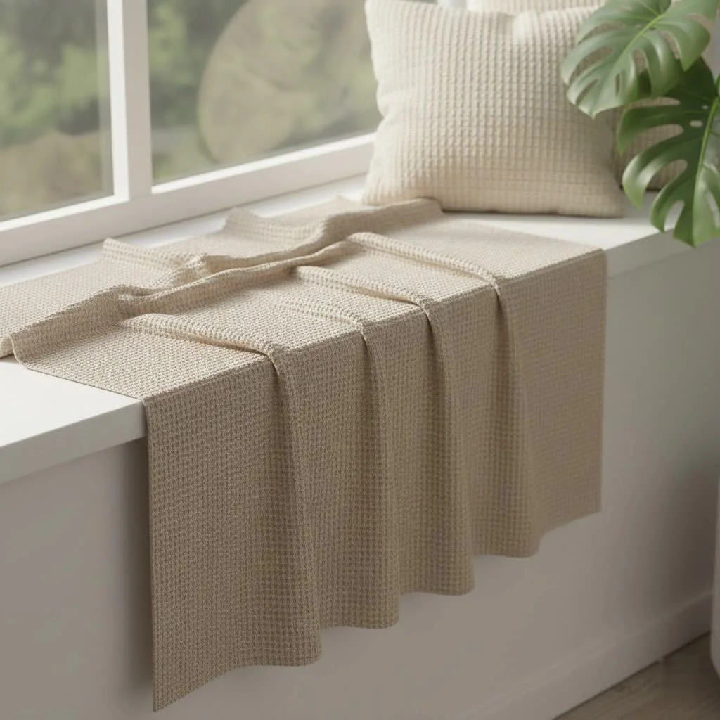 Oil cloth tablecloth with a floral pattern